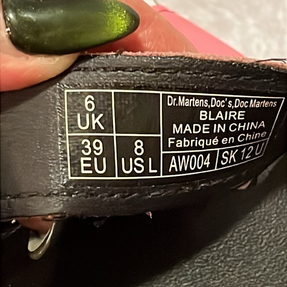 Dr. Martens Pink and Black Chunky Platform Sandals - Picture 10 of 12